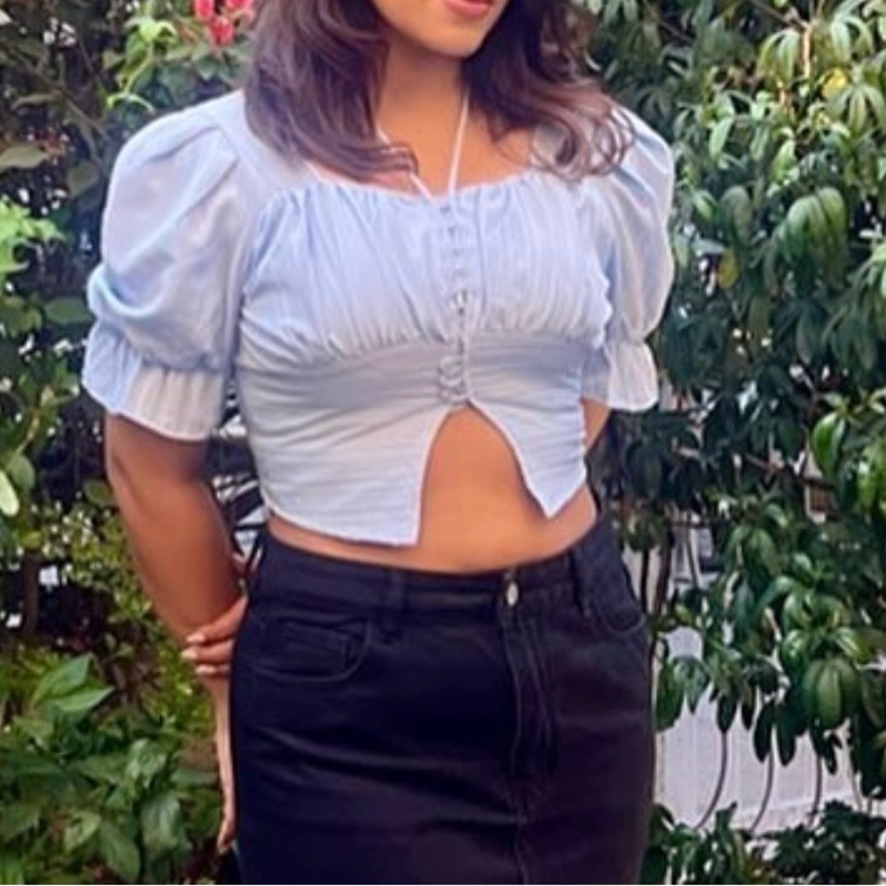 Baby Blue Women's Top
